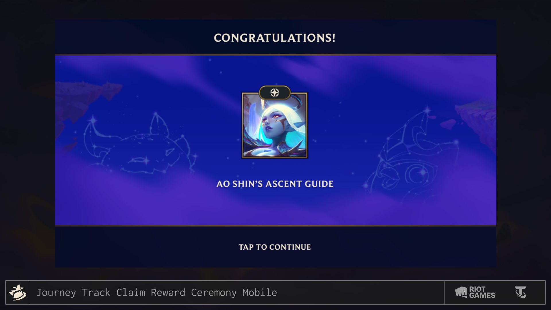 Reward Ceremony Page — Mobile