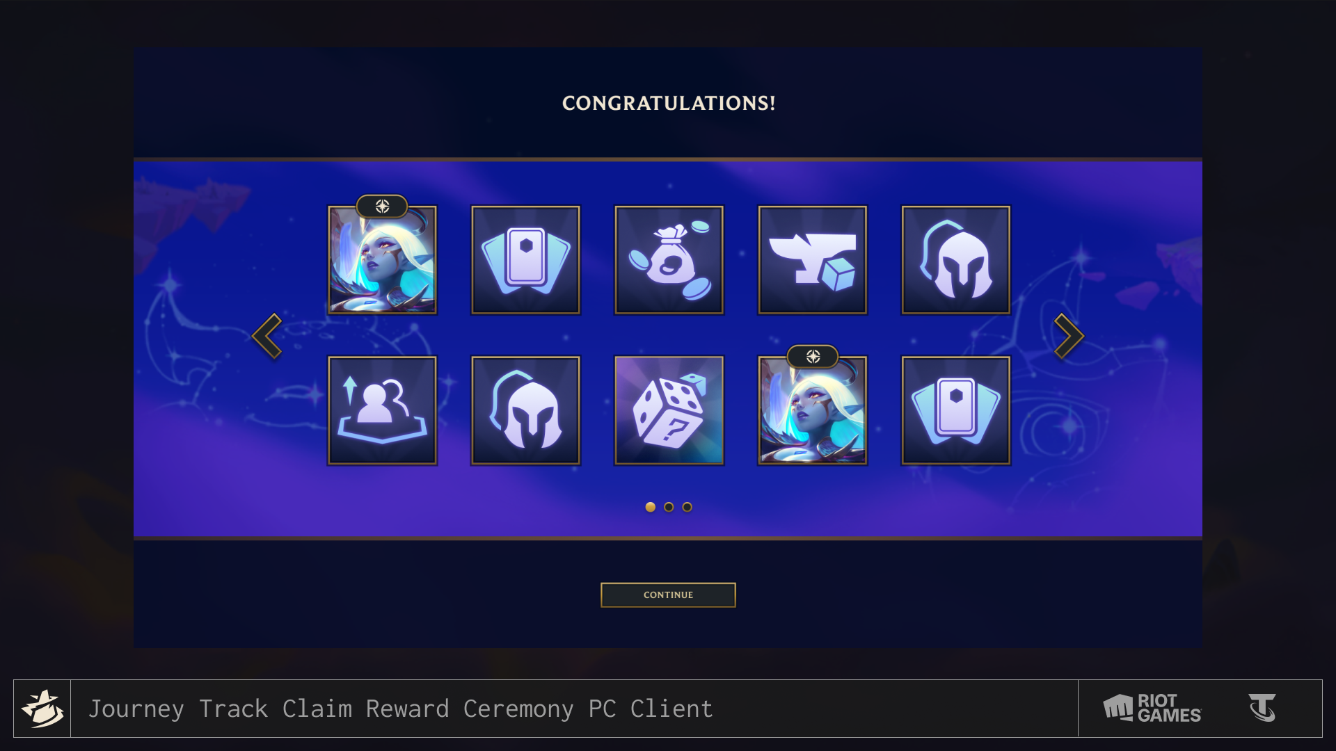 Reward Ceremony Page — PC