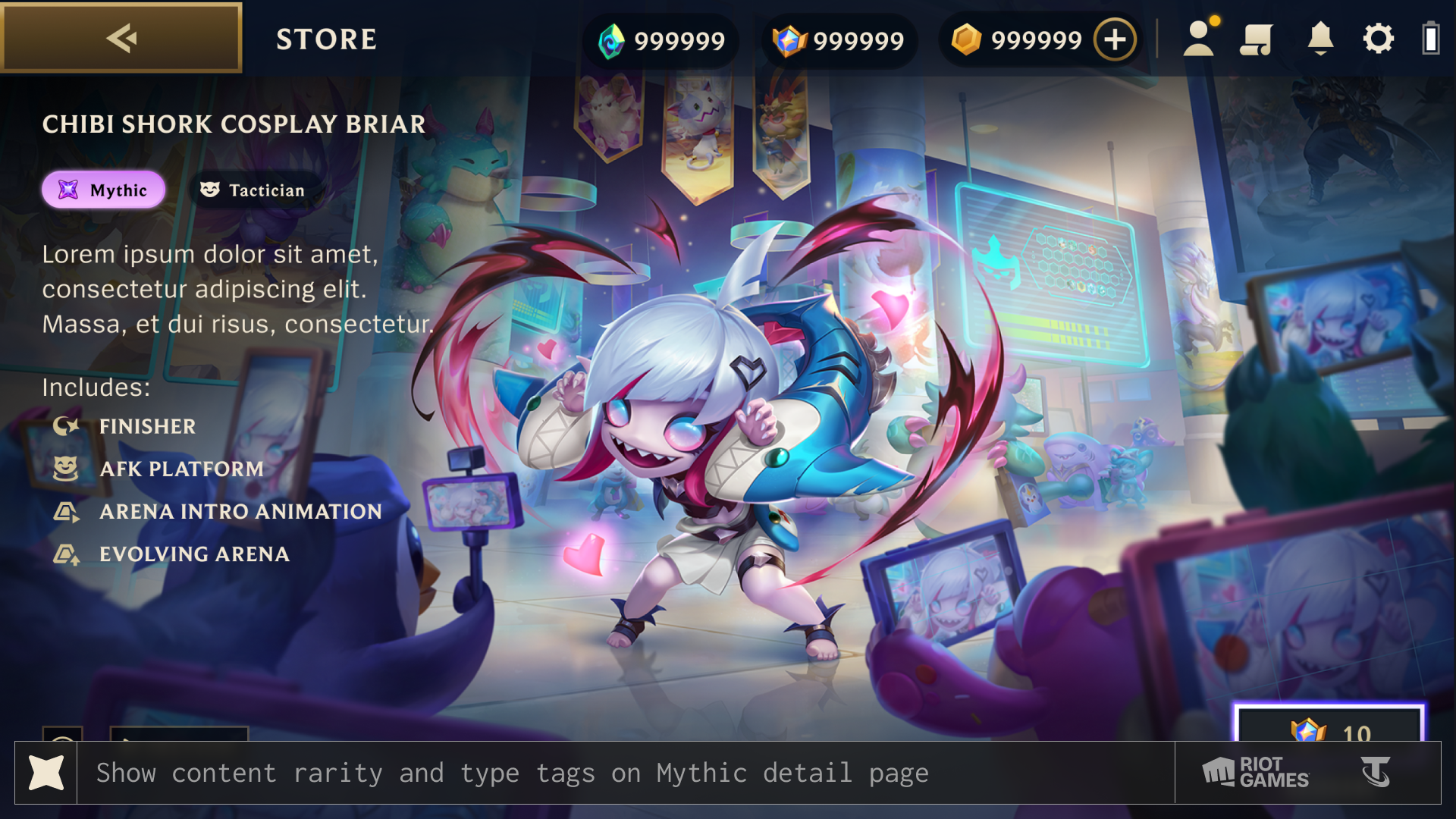 Mythic Content Page