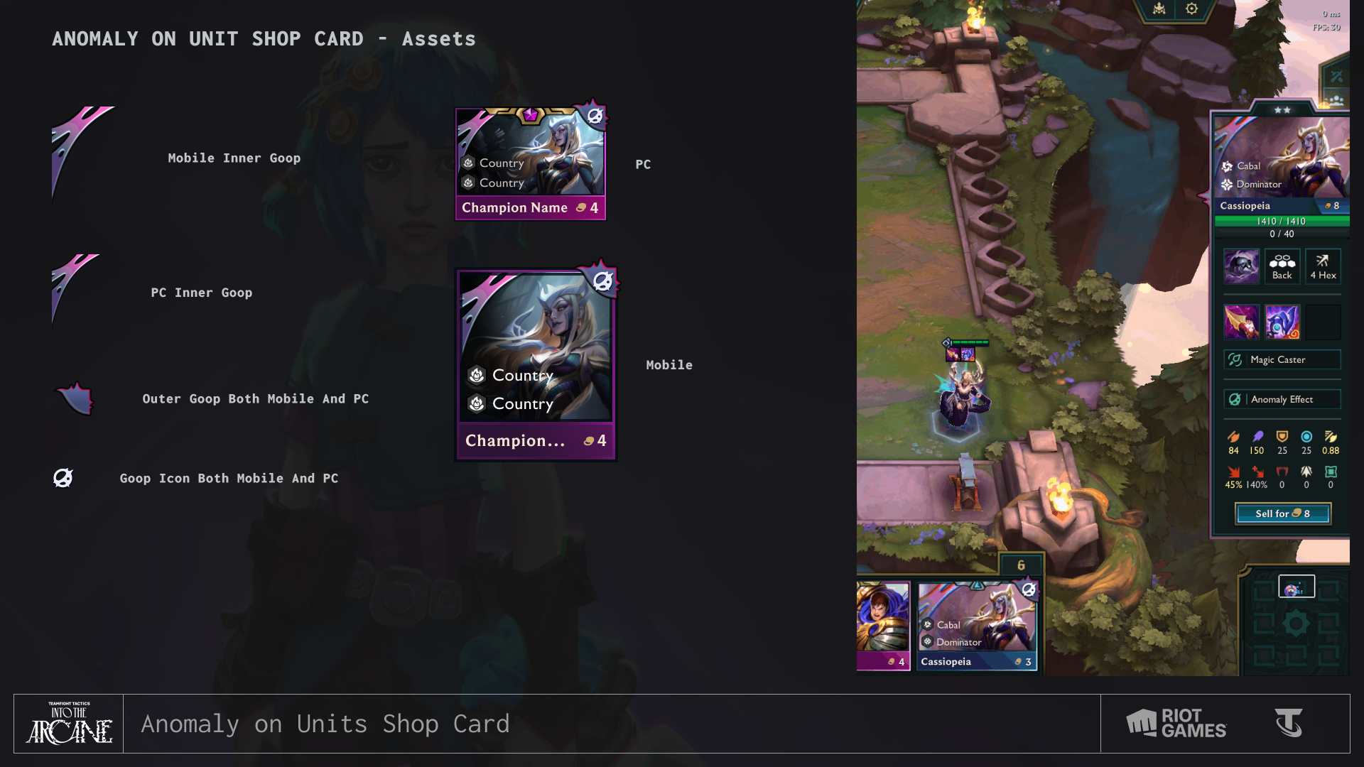 Anomaly on Champion Shop Cards