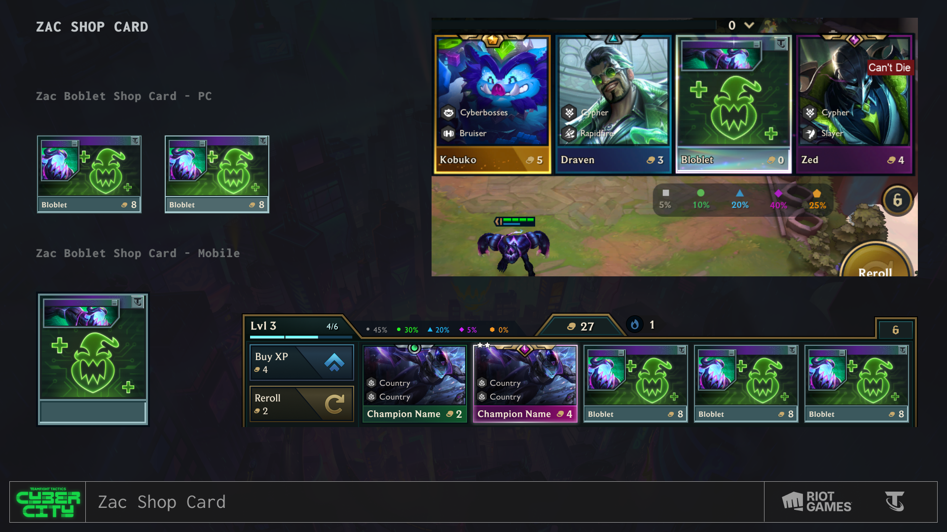 Zac's Boblet Shop Card