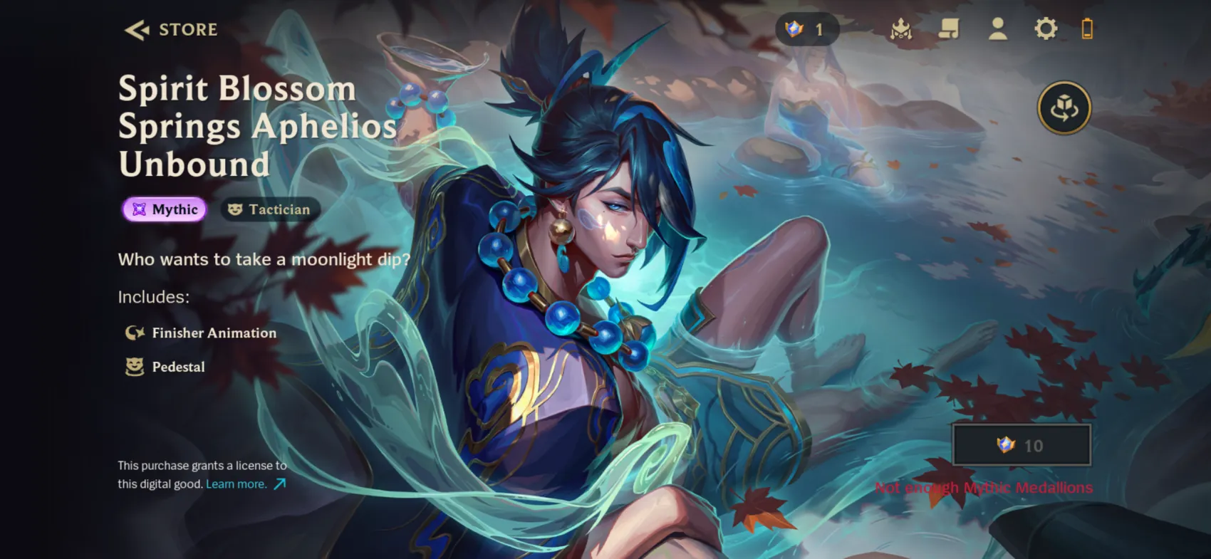 Mythic preview screen, TFT around-game in Unreal Engine
