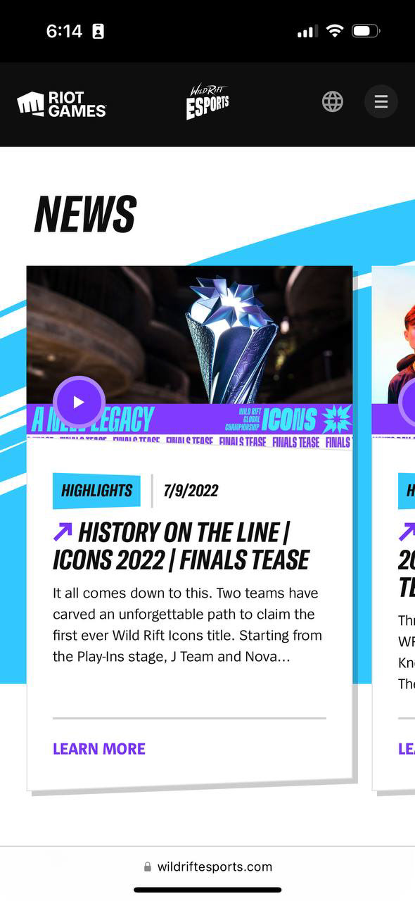 Wild Rift Esports News — Mobile